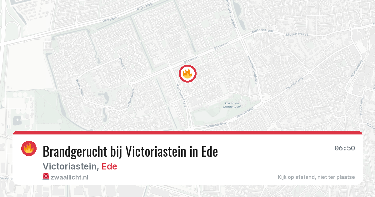 Brandgerucht bij Victoriastein in Ede — 29 apr 2026