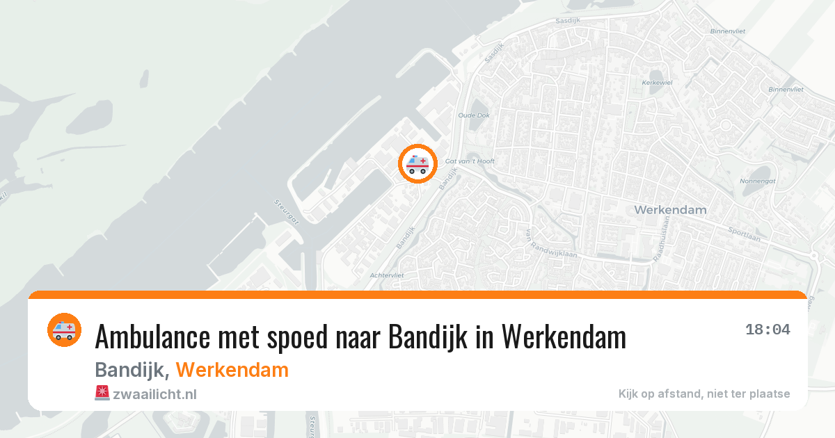 Ambulance met spoed naar Bandijk in Werkendam — 28 jul 2026