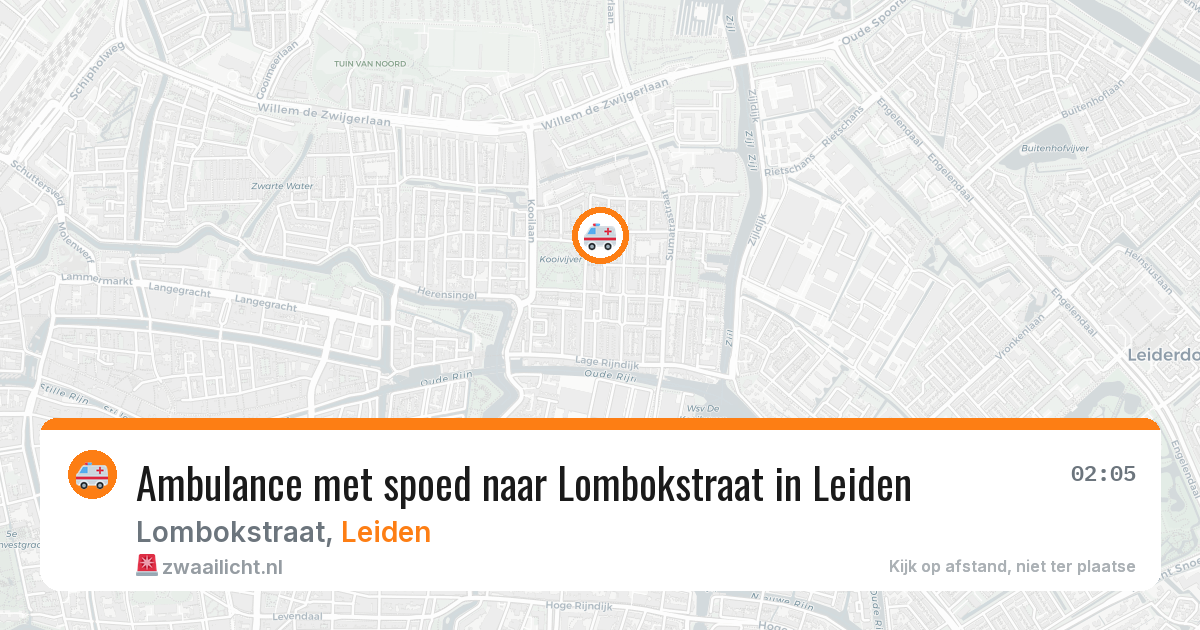 Ambulance met spoed naar Lombokstraat in Leiden — 4 apr 2026