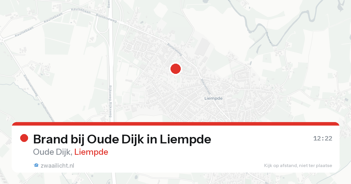 Brand bij Oude Dijk in Liempde — 15 aug 2026