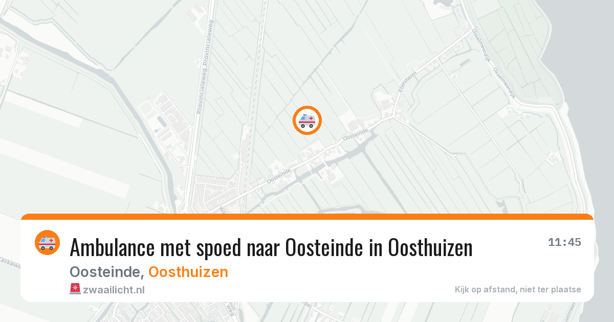 Ambulance met spoed naar Oosteinde in Oosthuizen — 6 mrt 2026