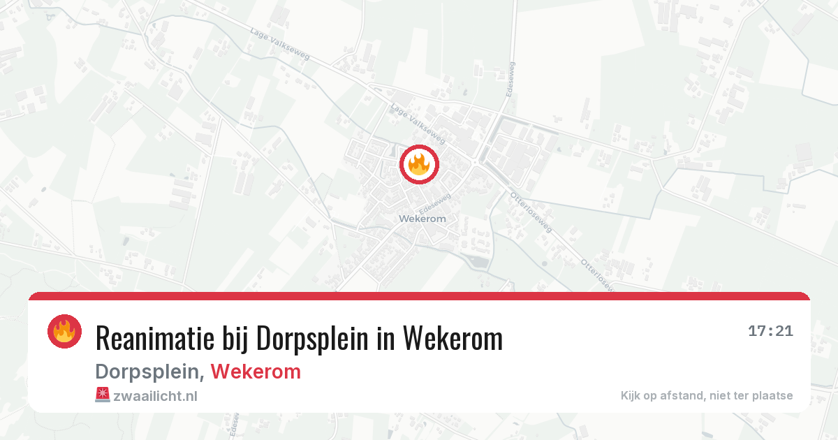 Reanimatie bij Dorpsplein in Wekerom — 2 jun 2026