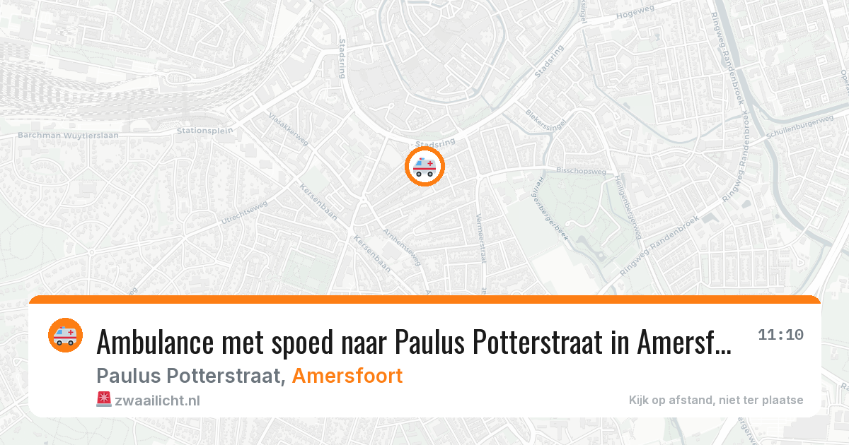Ambulance met spoed naar Paulus Potterstraat in Amersfoort — 2 apr 2026