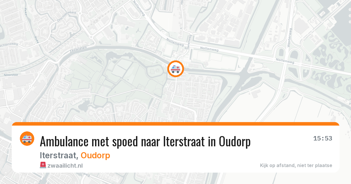Ambulance met spoed naar Iterstraat in Oudorp — 6 mei 2026