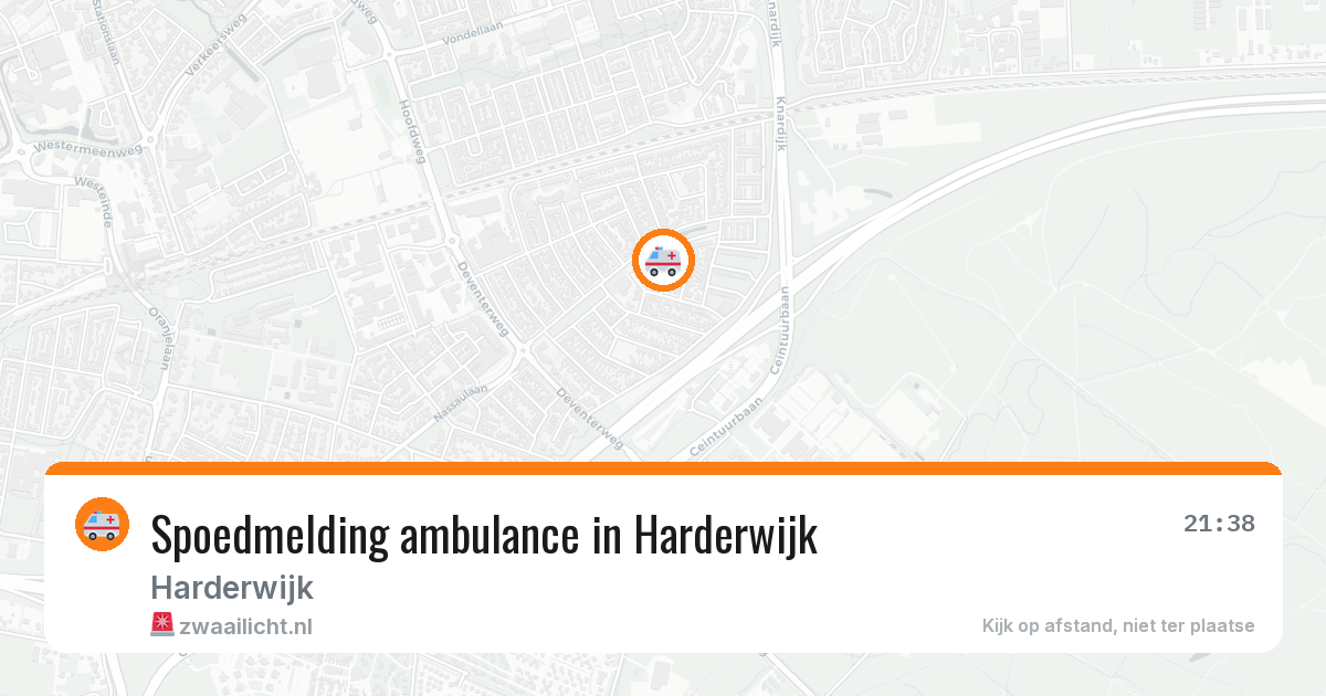 Spoedmelding ambulance in Harderwijk — 31 jul 2026