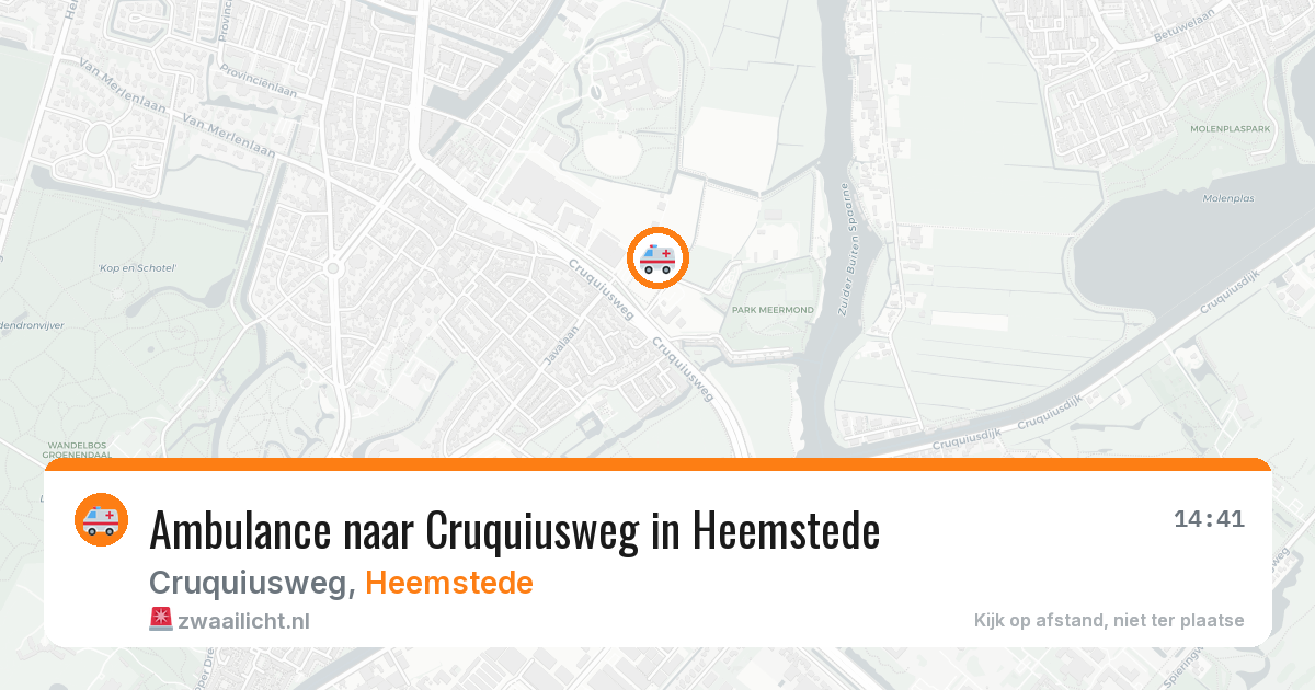 Ambulance naar Cruquiusweg in Heemstede — 4 aug 2026