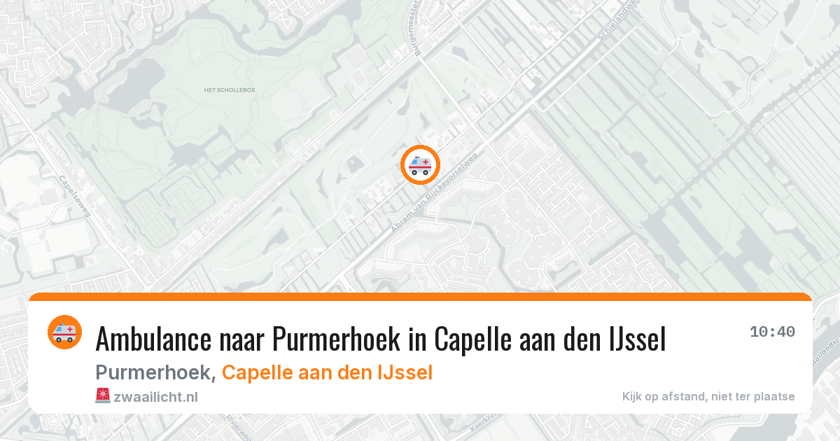 Ambulance naar Purmerhoek in Capelle aan den IJssel — 9 feb 2026
