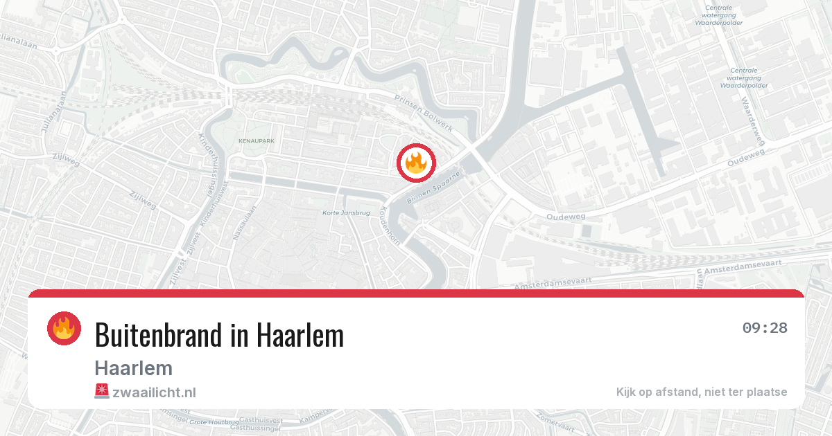 Buitenbrand in Haarlem — 10 aug 2026