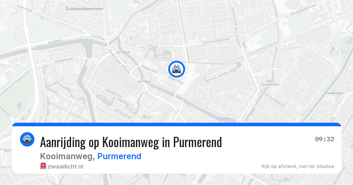 Aanrijding op Kooimanweg in Purmerend — 4 jun 2026