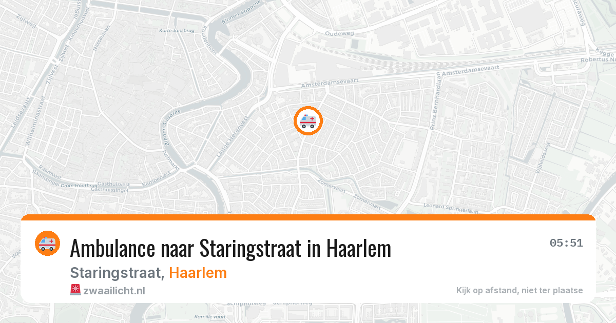Ambulance naar Staringstraat in Haarlem — 5 jun 2026