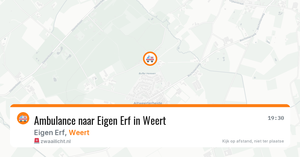 Ambulance naar Eigen Erf in Weert — 15 jul 2026