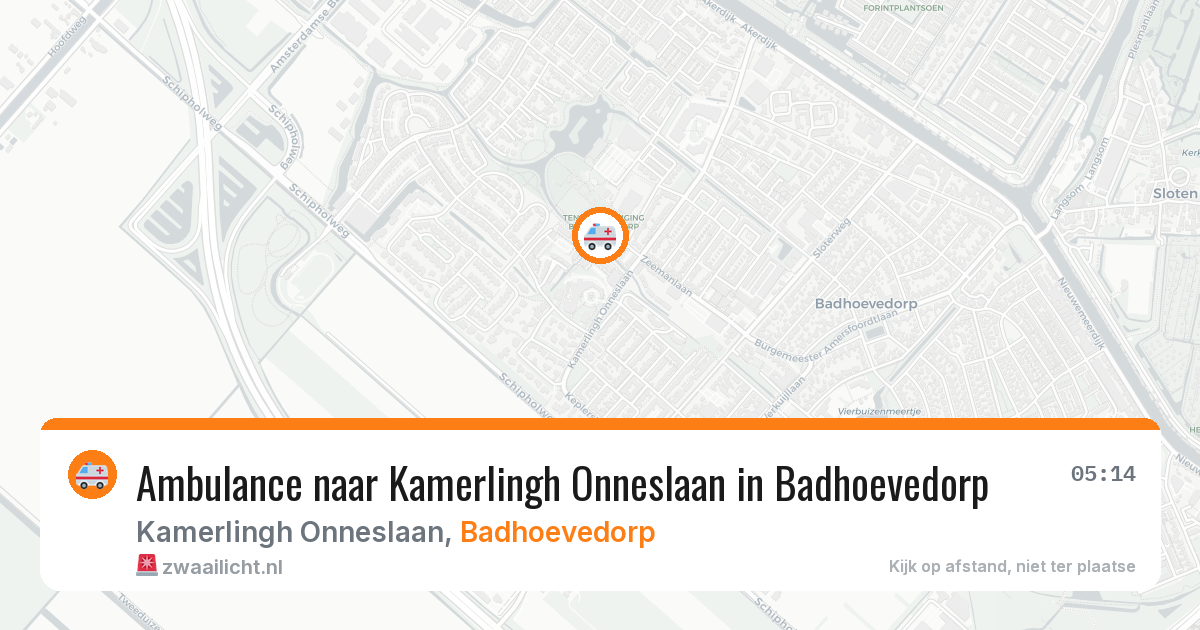 Ambulance naar Kamerlingh Onneslaan in Badhoevedorp — 13 jul 2026