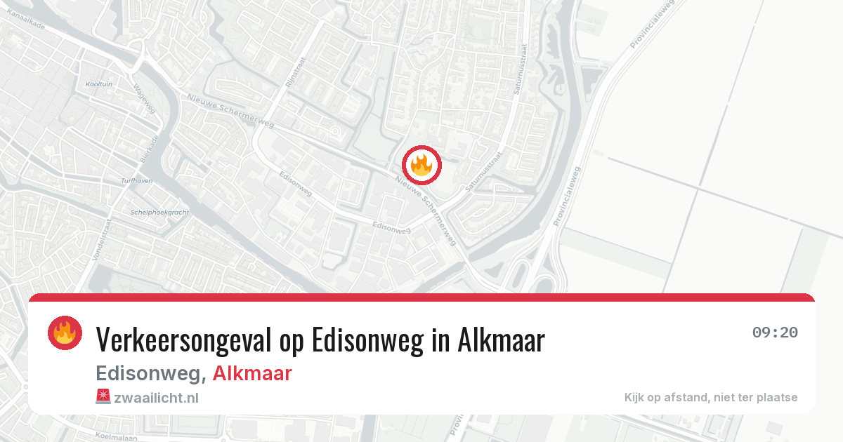 Verkeersongeval op Edisonweg in Alkmaar — 3 mrt 2026