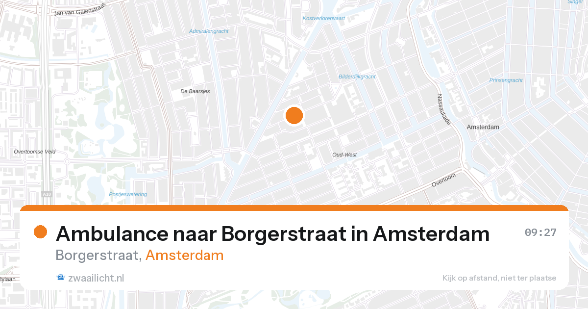 Ambulance naar Borgerstraat in Amsterdam — 31 jan 2026
