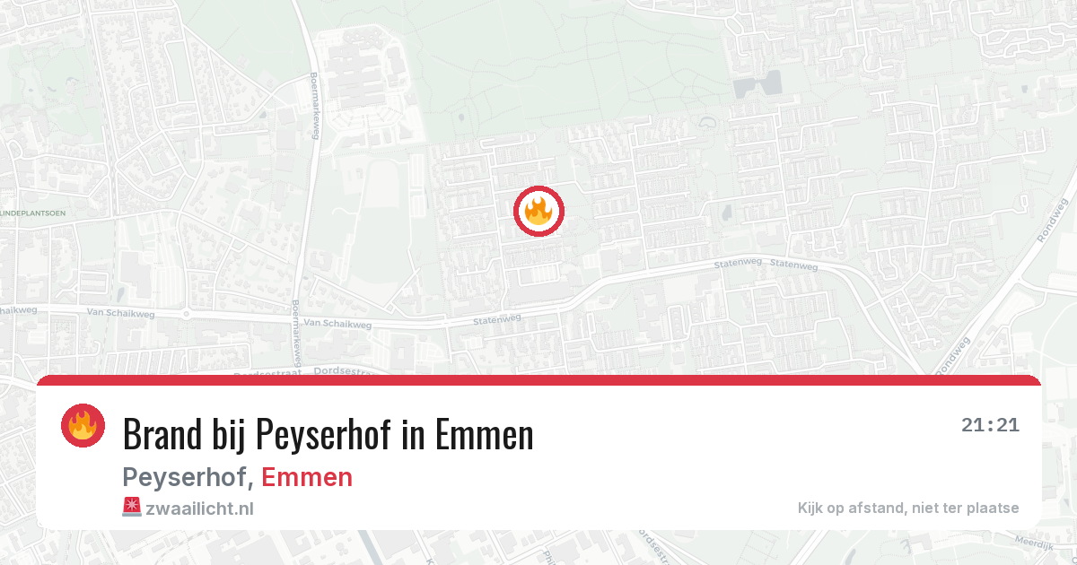 Brand bij Peyserhof in Emmen — 8 aug 2026