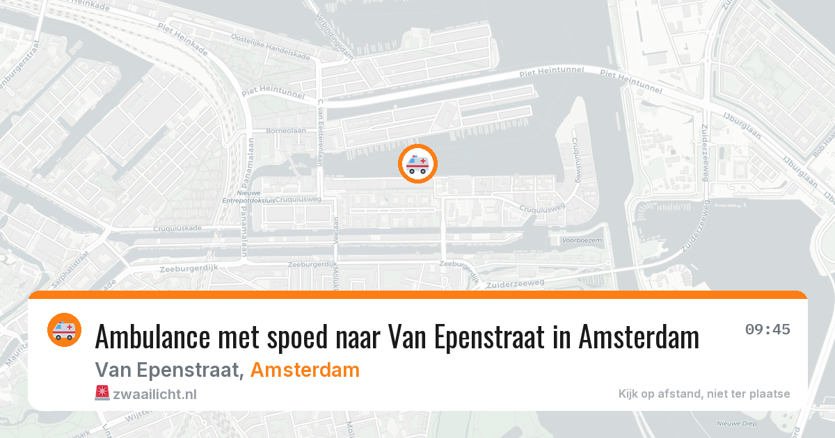 Ambulance met spoed naar Van Epenstraat in Amsterdam — 12 apr 2026