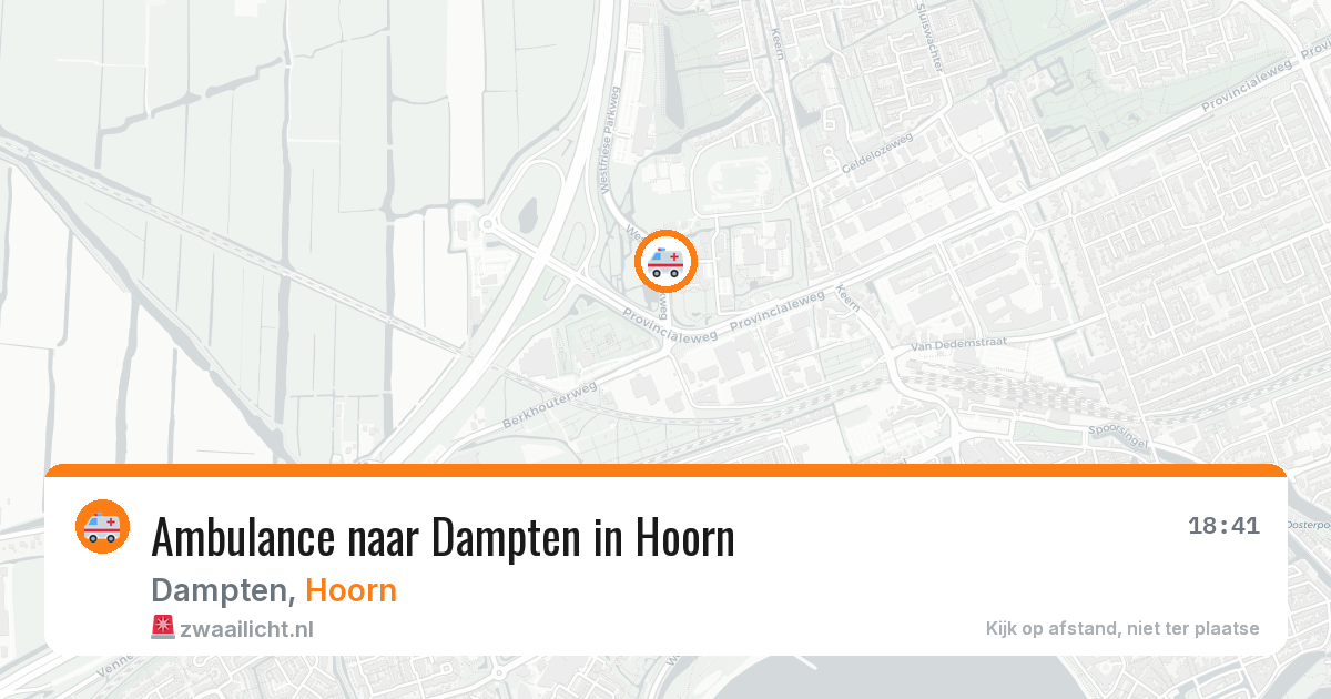 Ambulance naar Dampten in Hoorn — 11 jul 2026
