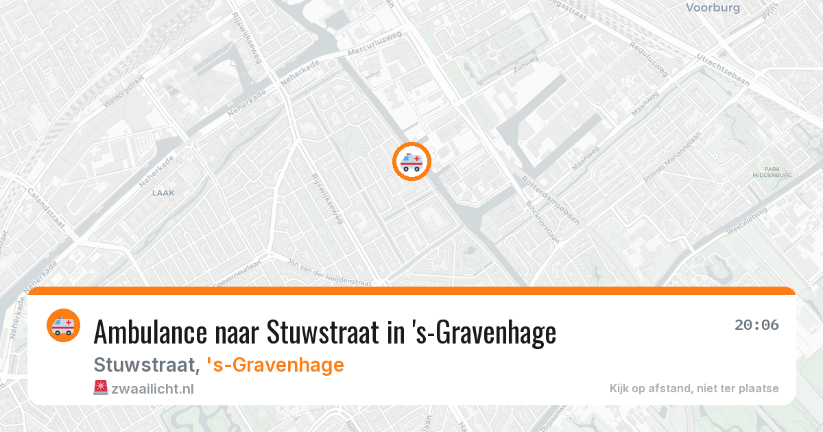 Ambulance naar Stuwstraat in 's-Gravenhage — 4 jul 2026