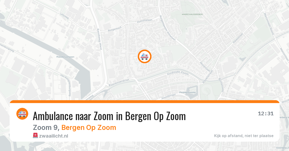 Ambulance naar Zoom in Bergen Op Zoom — 24 mei 2026