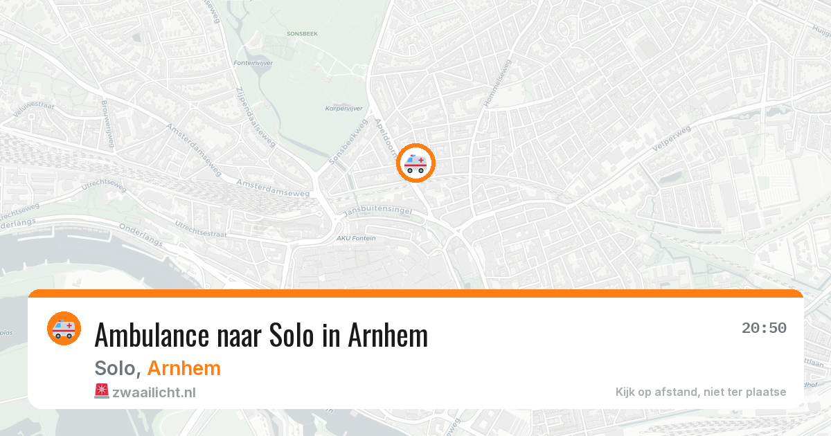 Ambulance naar Solo in Arnhem — 5 mei 2026