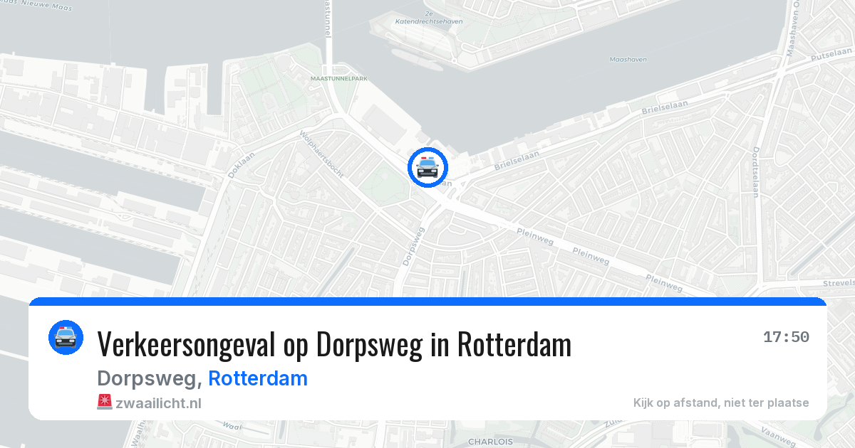 Verkeersongeval op Dorpsweg in Rotterdam — 13 mei 2026