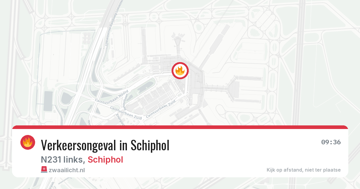 Verkeersongeval in Schiphol — 14 apr 2026