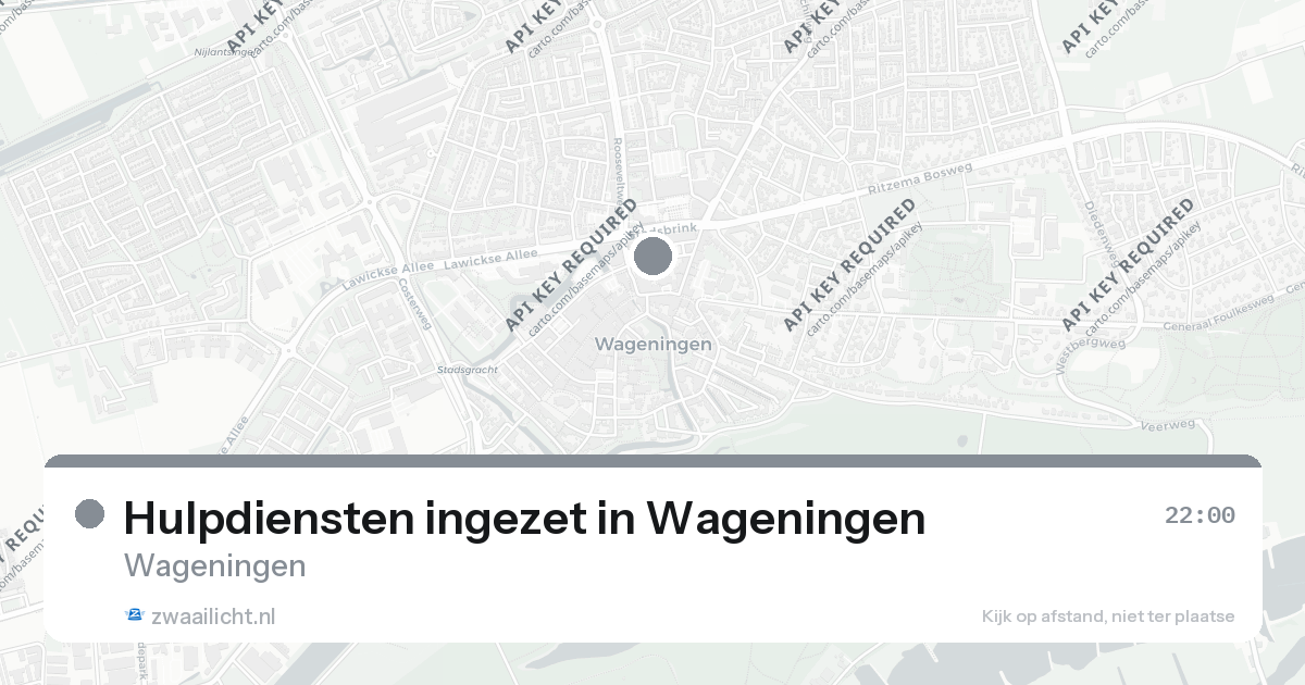 Hulpdiensten ingezet in Wageningen — 31 jan 2026 | 🚨 Zwaailicht.nl