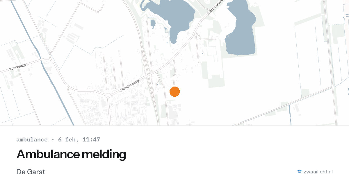 Ambulance melding — 6 feb 2026