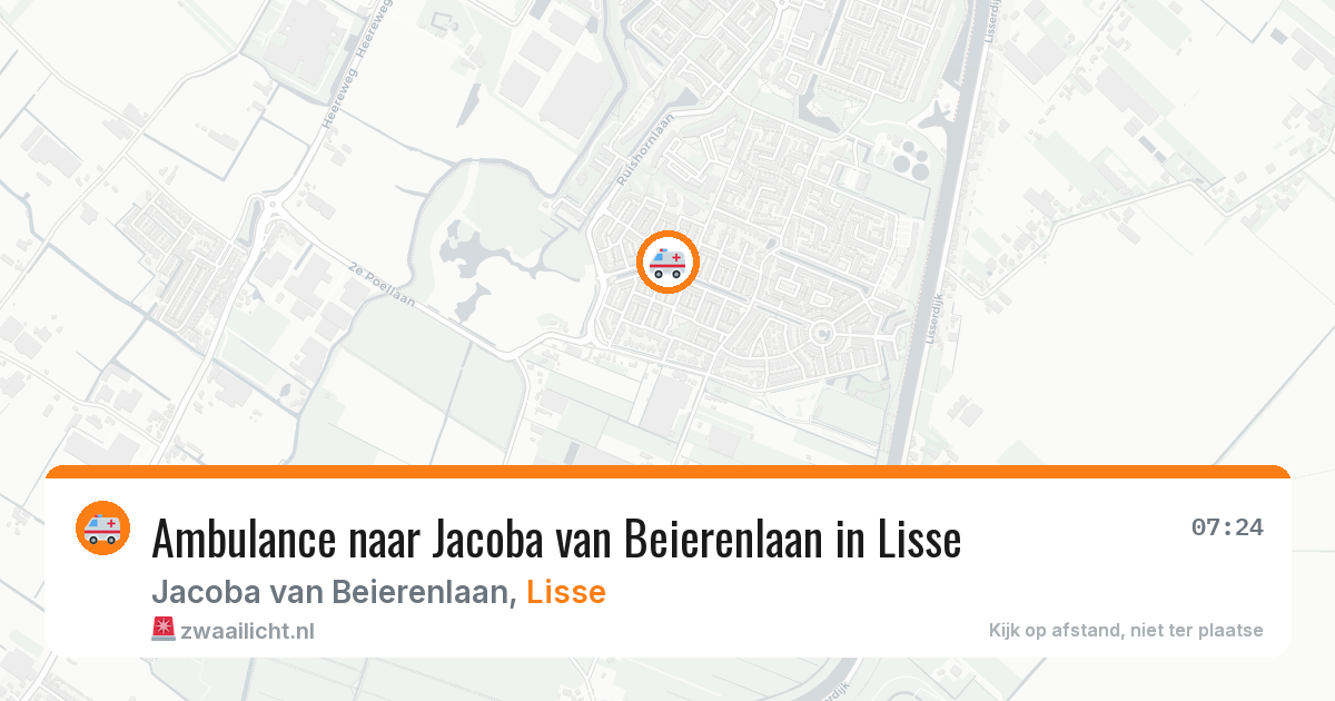 Ambulance naar Jacoba van Beierenlaan in Lisse — 24 apr 2026