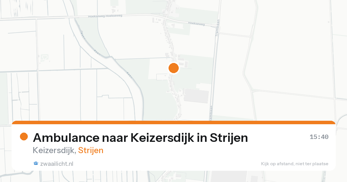 Ambulance naar Keizersdijk in Strijen — 23 aug 2026
