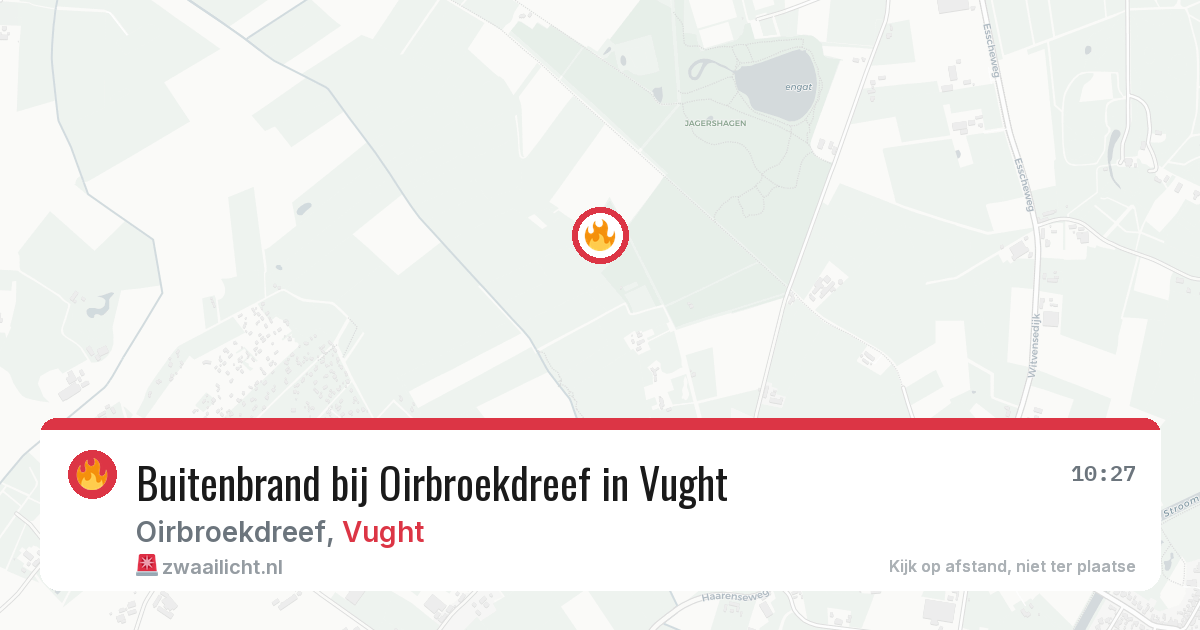 Buitenbrand bij Oirbroekdreef in Vught — 28 jul 2026