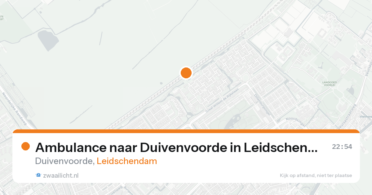 Ambulance naar Duivenvoorde in Leidschendam — 21 aug 2026
