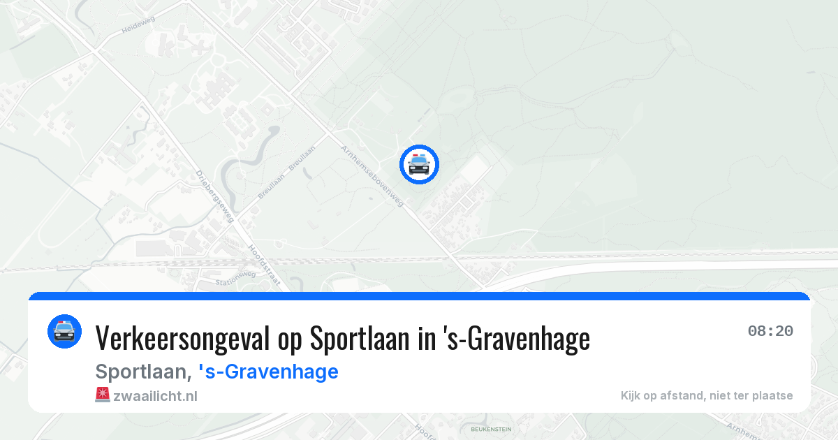 Verkeersongeval op Sportlaan in 's-Gravenhage — 17 mrt 2026