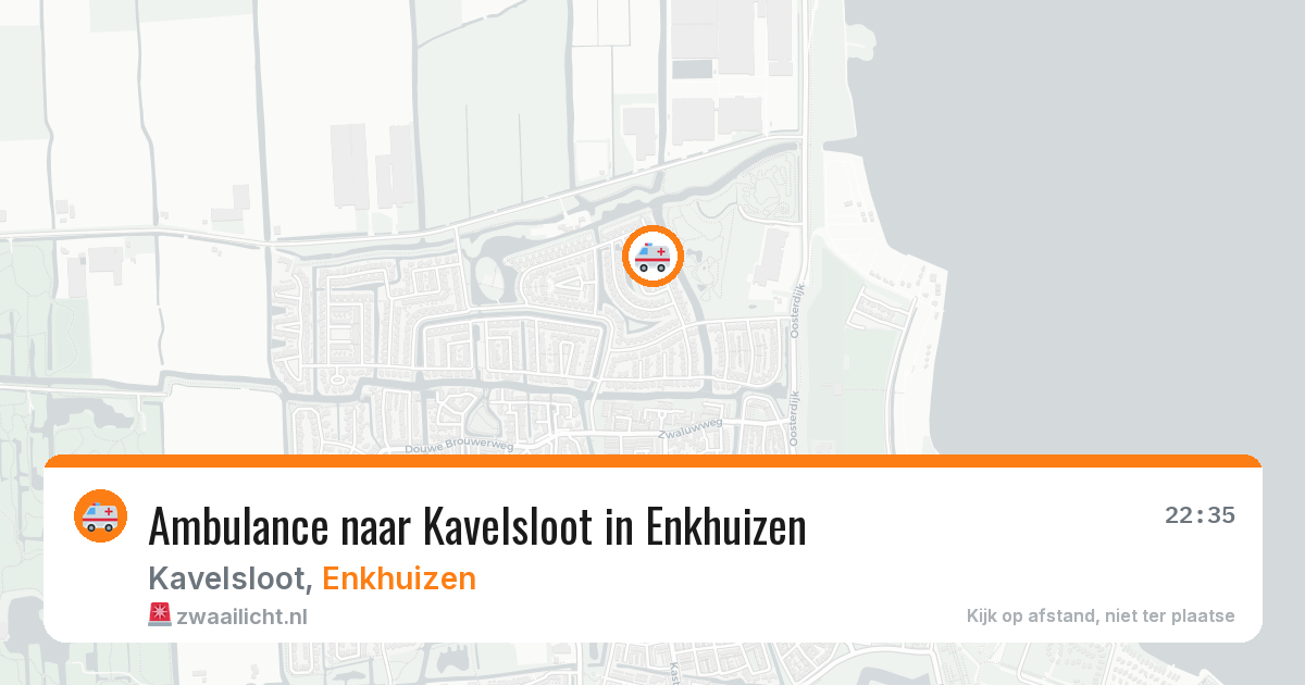 Ambulance naar Kavelsloot in Enkhuizen — 3 jul 2026