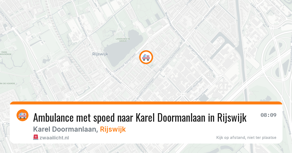 Ambulance met spoed naar Karel Doormanlaan in Rijswijk — 10 jul 2026