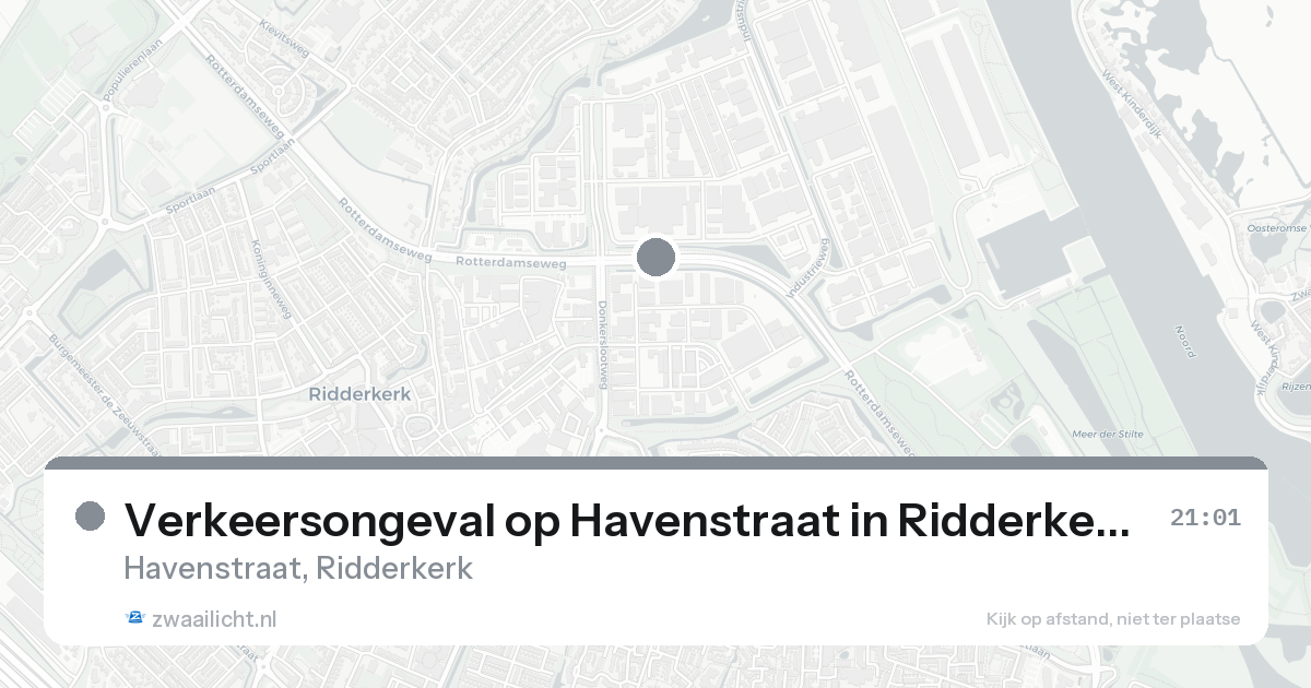 Verkeersongeval op Havenstraat in Ridderkerk — 4 mrt 2026