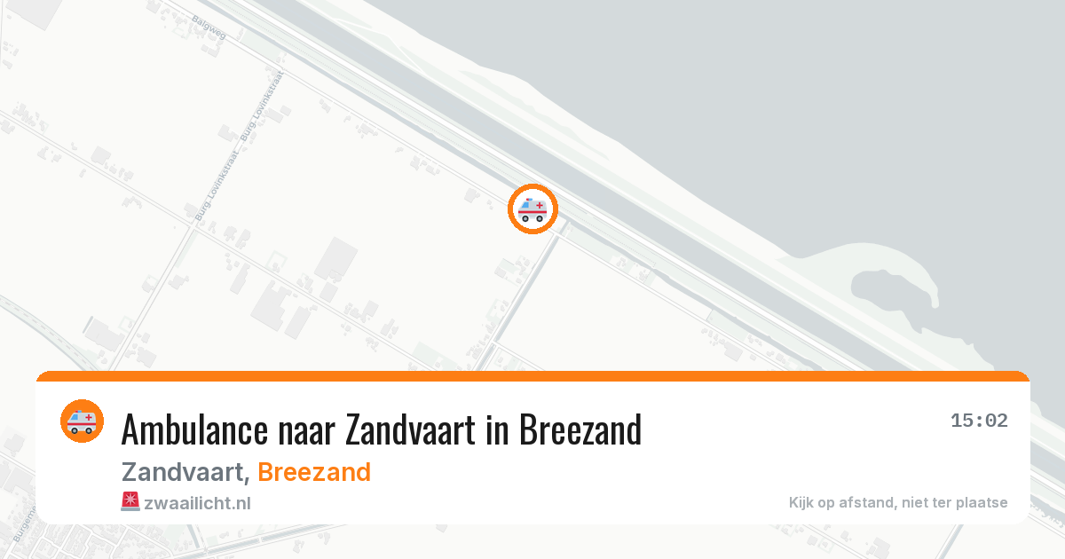 Ambulance naar Zandvaart in Breezand — 23 mrt 2026