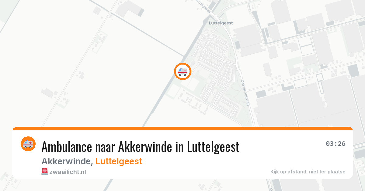 Ambulance naar Akkerwinde in Luttelgeest — 19 feb 2026