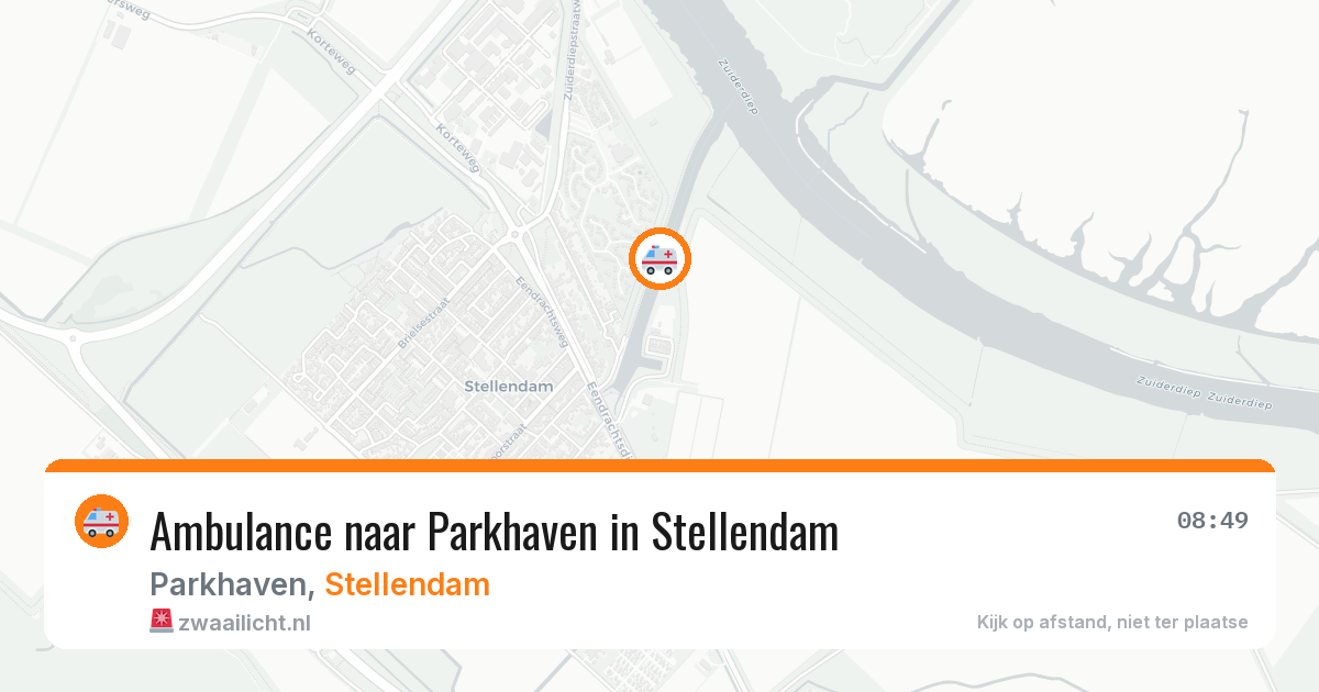 Ambulance naar Parkhaven in Stellendam — 27 jun 2026