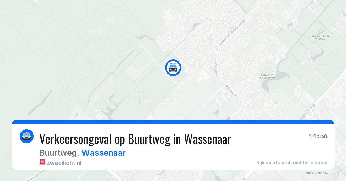Verkeersongeval op Buurtweg in Wassenaar — 1 mei 2026