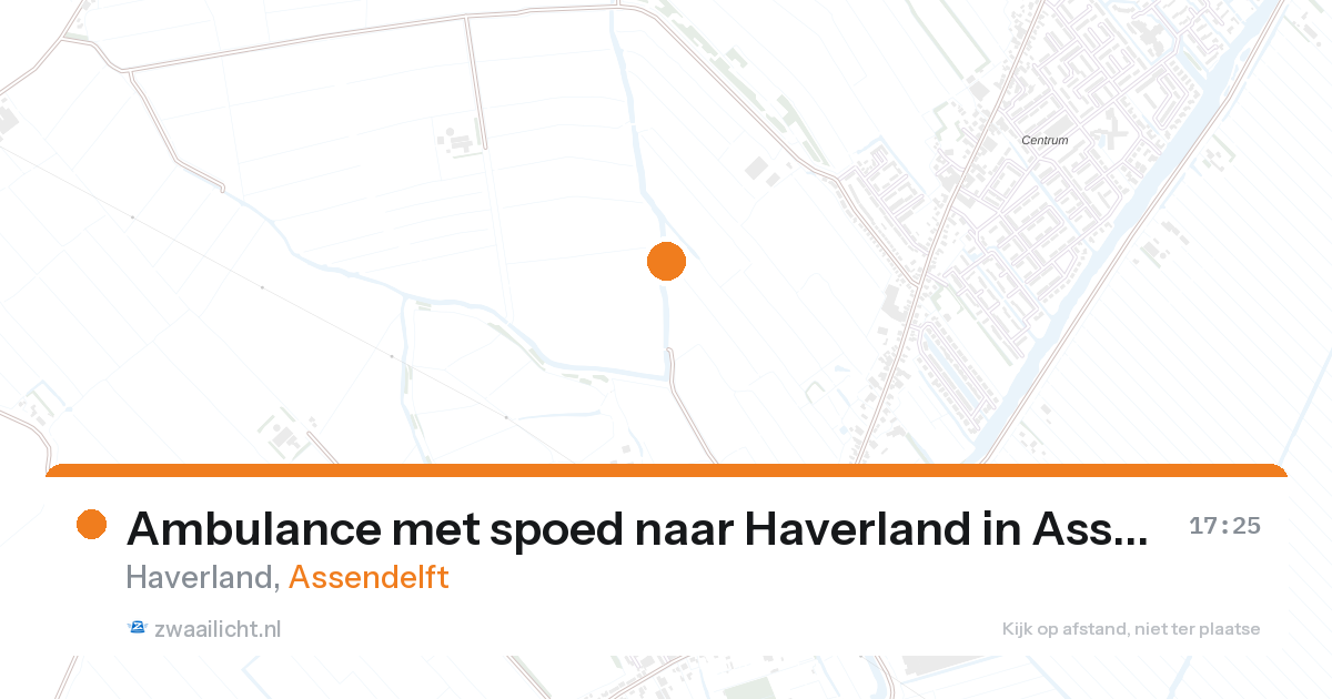 Ambulance met spoed naar Haverland in Assendelft — 14 jun 2026