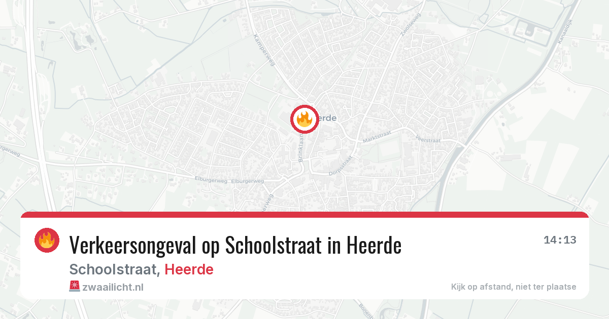 Verkeersongeval op Schoolstraat in Heerde — 23 jul 2026