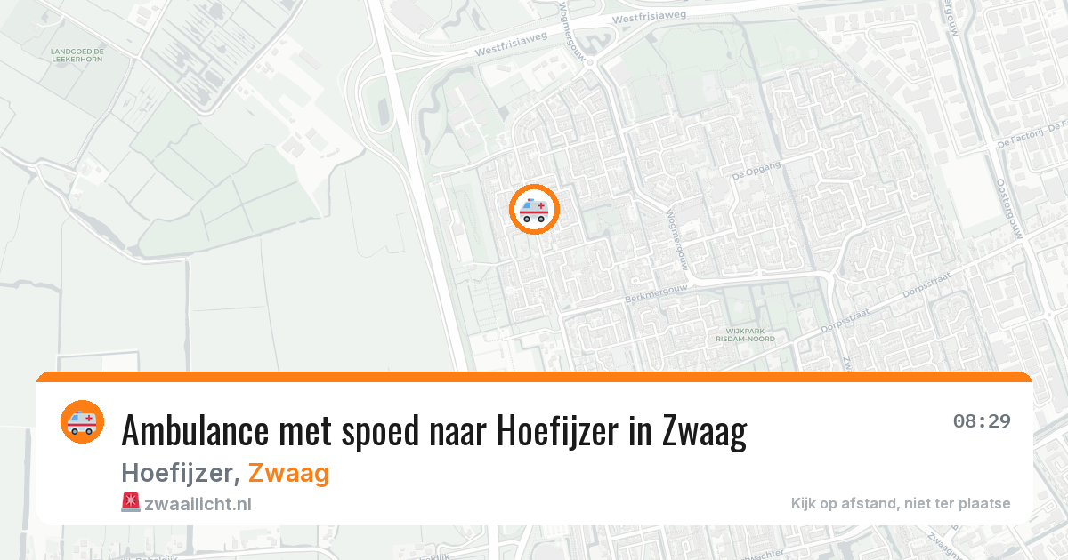 Ambulance met spoed naar Hoefijzer in Zwaag — 27 mei 2026