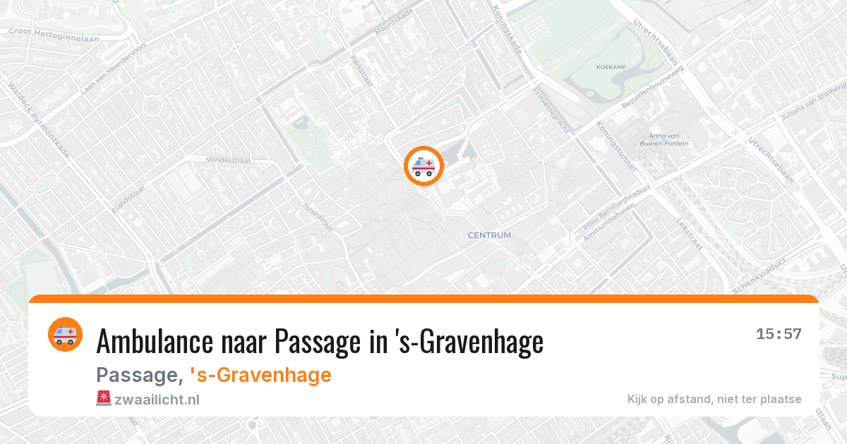 Ambulance naar Passage in 's-Gravenhage — 12 feb 2026