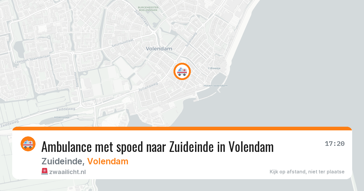 Ambulance met spoed naar Zuideinde in Volendam — 29 apr 2026