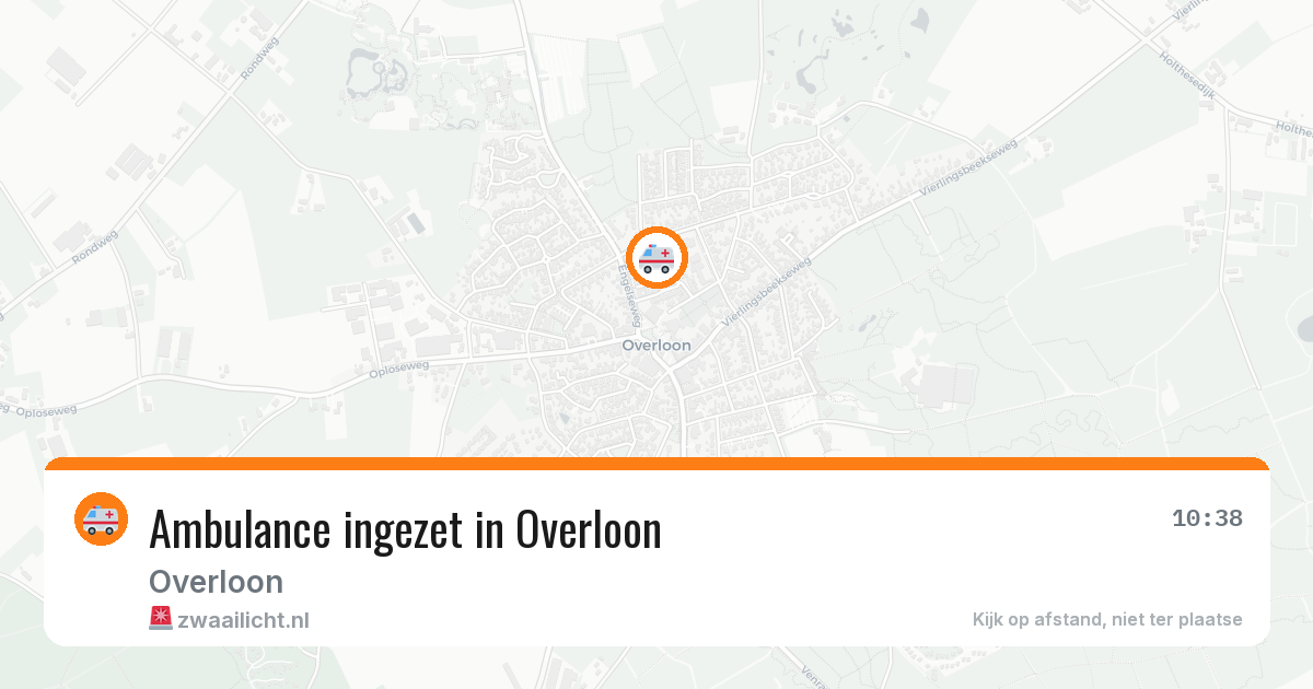 Ambulance ingezet in Overloon — 29 jun 2026