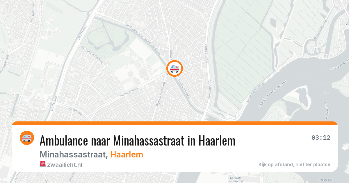 Ambulance naar Minahassastraat in Haarlem — 12 jul 2026