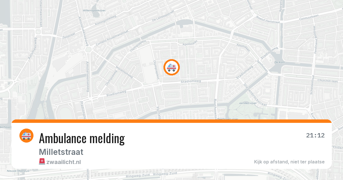 Ambulance melding — 5 jul 2026