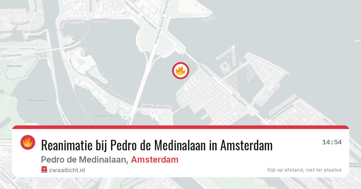 Reanimatie bij Pedro de Medinalaan in Amsterdam — 10 mei 2026