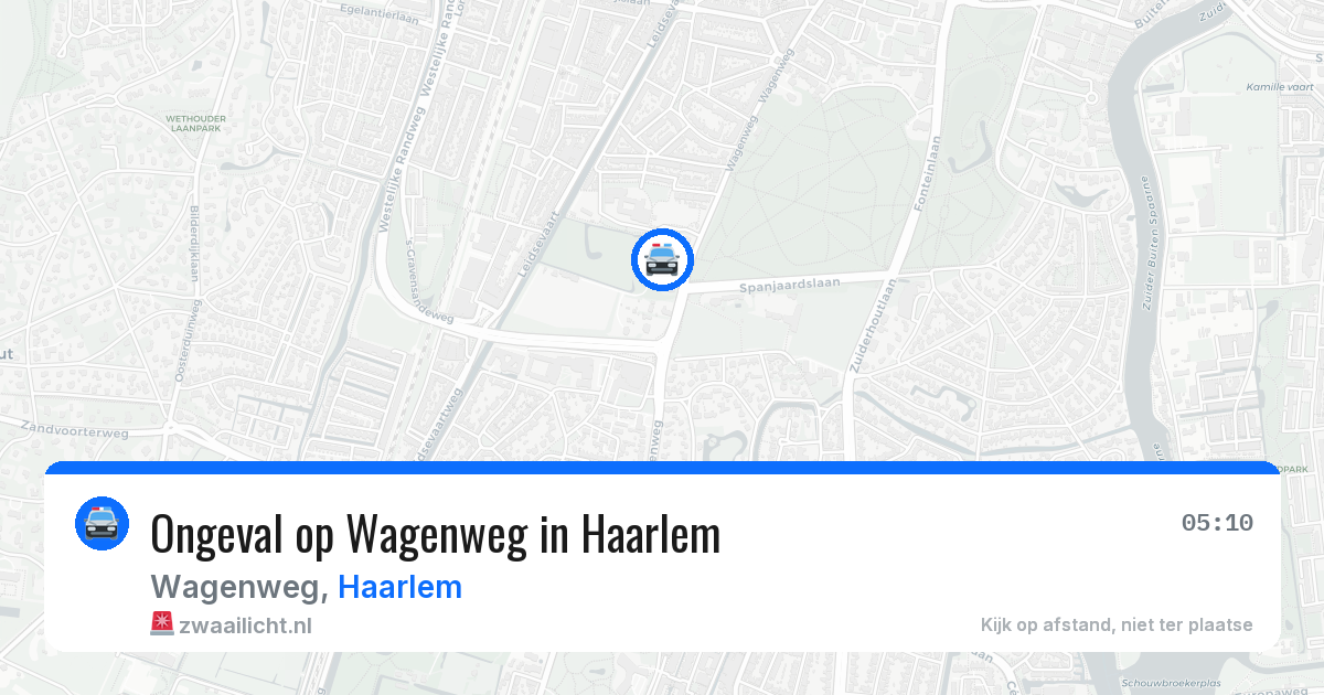 Ongeval op Wagenweg in Haarlem — 3 aug 2026